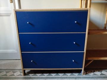 Cassettiera blu notte