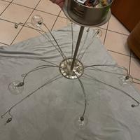 lampadario in acciaio