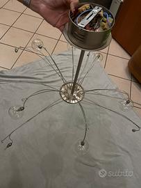 lampadario in acciaio