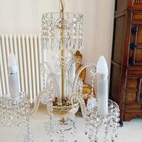 Lampadario vintage con gocce Swarovsky