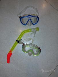 2 Maschere Snorkeling Bambino dai 5 ai 10 anni 