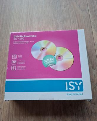ISY 5 DVD-RW riscrivibili con custodia