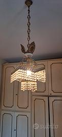 LAMPADARIO CON GOCCE DI CRISTALLO