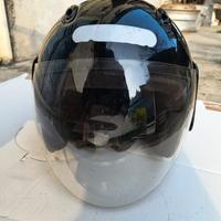 Casco moto jet marca Ride nero lucido