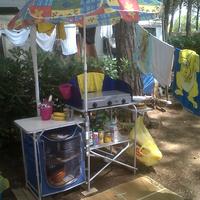 Mobiletto cucina camping