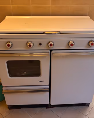 Cucina a gas con forno e piastra elettrica