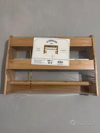 Portarotoli da cucina triplo bambù nuovo