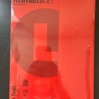 Risma carta colorata rossa