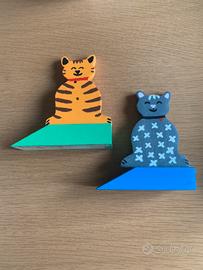 Fermaporta di legno nuovi