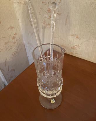 Set da cocktail in cristallo
