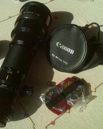 Canon FD 400 mm f.4,5 + FD 1,4X