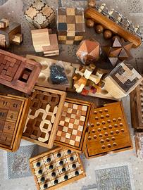 Collezione giochi d’ingegno in legno