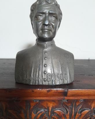 Vecchio piccolo Busto Don Bosco Joannes Giovanni