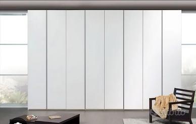 armadio gola a 8 ante bianco liscio nuovo di fabbr