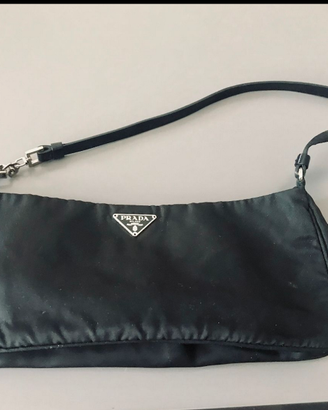 PRADAesclusivaMINIborsaBAGUETTEallSEASONtelaVELA