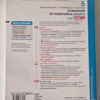 Lineamenti di matematica 5 azzurro con tutor 