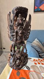 Scultura in legno rappresentante GERUDA