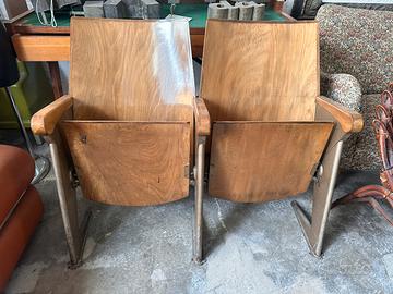 Due poltrone da cinema anni 60