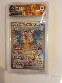 CHARIZARD EX ALT ART MINT GRADATA 9