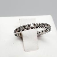 COD.1017C.25 ANELLO INFINITY ORO BIANCO 18K 750