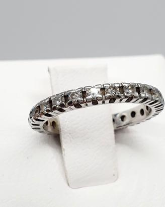 COD.1017C.25 ANELLO INFINITY ORO BIANCO 18K 750