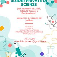 Lezioni di Biologia, Chimica, Sc.della Terra