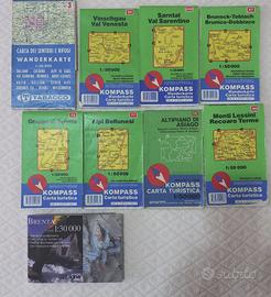 CARTE SENTIERI KOMPASS