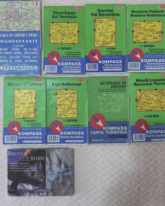 CARTE SENTIERI KOMPASS