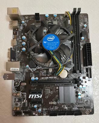 Kit Scheda madre MSI+CPU i3+DISSIPATORE + ventola