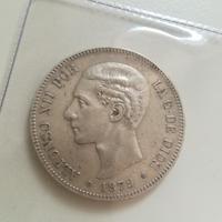 Moneta 5 pesetas 1879 SPL