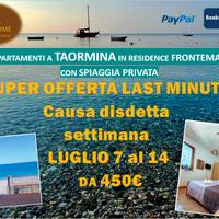Taormina-Letojanni Frontemare-spiaggia privata