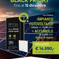 Impianto Fotovoltaico 10,40 kW + 20,48 kW accumulo