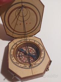 Orologio Solare Dittico Portatile con Bussola