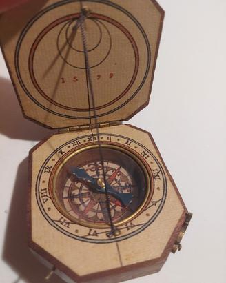 Orologio Solare Dittico Portatile con Bussola