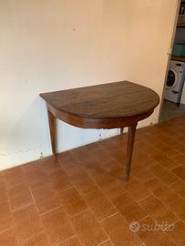 Tavolo mezzo tondo antico