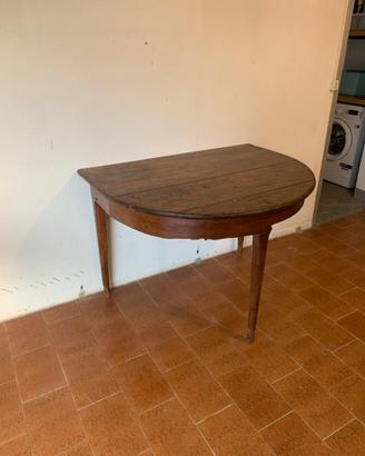 Tavolo mezzo tondo antico