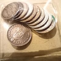 Monete franchi svizzeri argento 