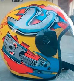 Casco scooter moto bici bambino