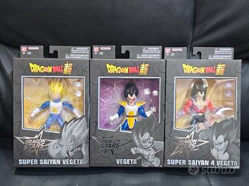 serie completa vegeta in 3 versioni da 17 cm