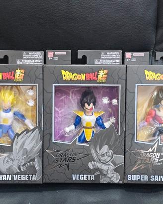 serie completa vegeta in 3 versioni da 17 cm