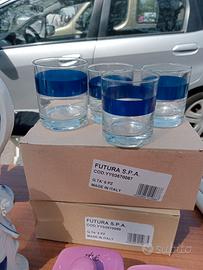 Bicchieri riga blu