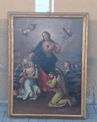 Dipinto religioso Sacro cuore Gesu'