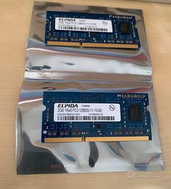 RAM DDR3 4GB (2x2) 1600mhz SO-DIMM