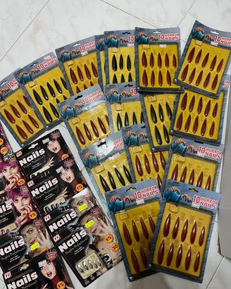 Stock unghie finte per halloween