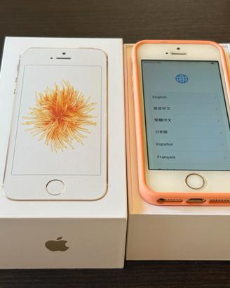 iPhone SE 16GB Gold usato con scatola e cover