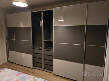 Doppio Armadio IKEA PAX 200x236cm. Ante scorrevoli