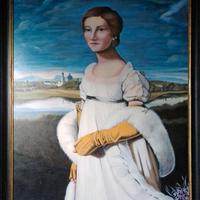 Dipinto moderno, Ritratto di nobildonna. SCHENAL