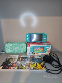 Nintendo Switch Lite Animal Crossing + 3 giochi