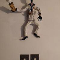 Portalampada da Muro Vintage a Forma di Marinaio