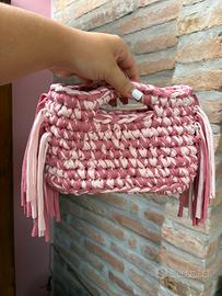 Borsa mini handbag con frange